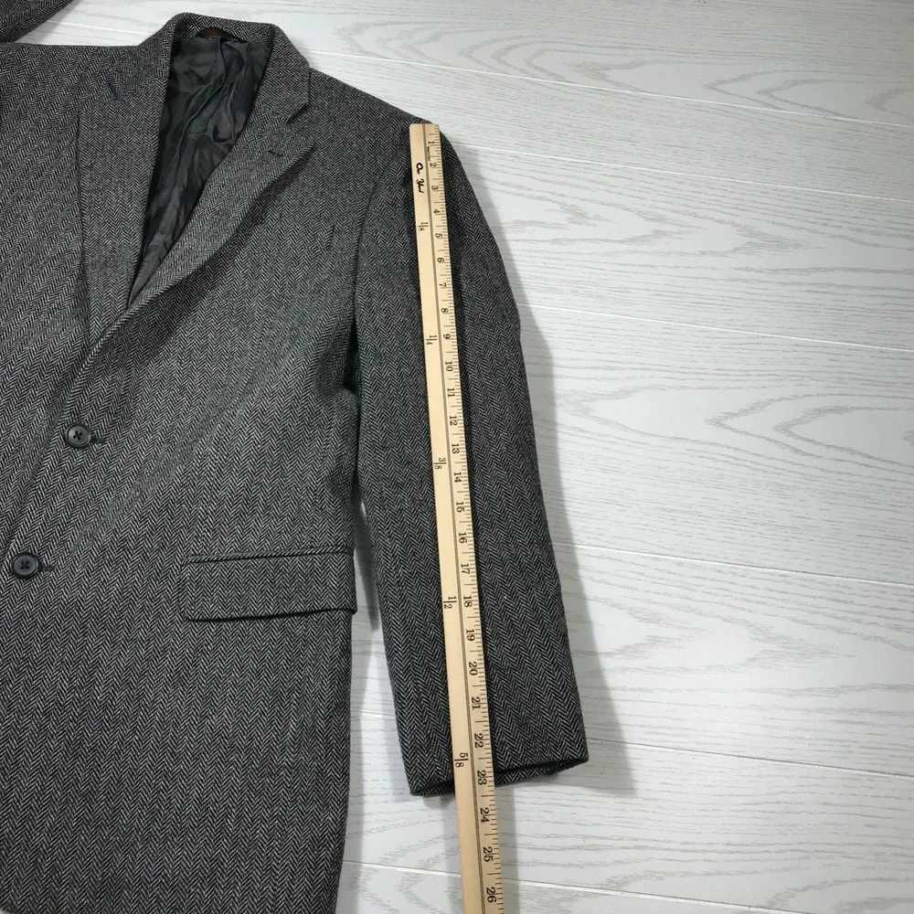 Brooks Brothers Fitzgerald Fit Blazer Sport Coat Men 39R Herringbone Wool Blend